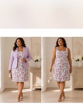 Floral Ann Taylor A Line Dress